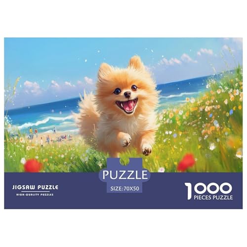 Pommerischer Hund Puzzle 1000 Teile Schwer Puzzle Spielzeug Pädagogisches Spiel Impossible Herausforderung Spielzeug Für Erwachsene Kinder 70x50cm/1000pcs Pommerischer Hund Puzzle 1000 Teile Schwer Puzzle Spielzeug Pädagogisches Spiel Impossible Herausforderung Spielzeug Für Erwachsene Kinder 70x50cm/1000pcs von JLZBXCUER