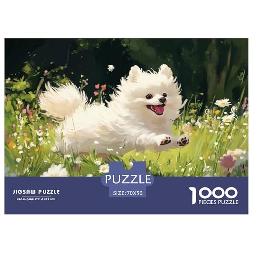 Pommern Puzzles 1000 Teile Schwer Puzzle Spielzeug Lernspiel Impossible Herausforderung Spielzeug Für Erwachsene Kinder 70x50cm/1000pcs von JLZBXCUER
