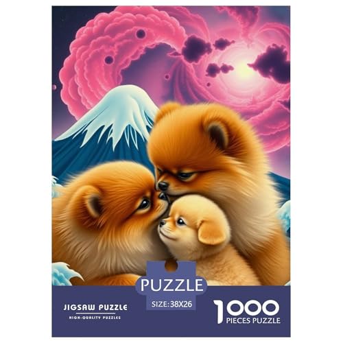 Pommern Puzzles 1000 Teile Schwer Puzzle Spielzeug Pädagogisches Spiel Impossible Haustier Hund Herausforderung Spielzeug Für Erwachsene Und Kinder Ab 12 Jahren 38x26cm/1000pcs Pommern Puzzles 1000 Teile Schwer Puzzle Spielzeug Pädagogisches Spiel Impossible Haustier Hund Herausforderung Spielzeug Für Erwachsene Und Kinder Ab 12 Jahren 38x26cm/1000pcs von JLZBXCUER