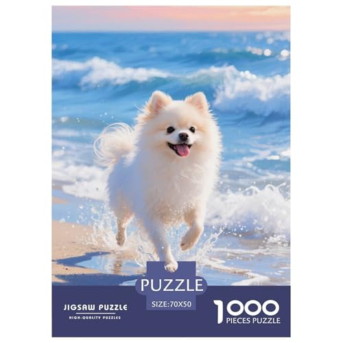 Pommern Puzzles 1000-teilige Schwer Puzzle Spielzeug Lernspiel Impossible Herausforderungsspielzeug Für Erwachsene Kinder 70x50cm/1000pcs von JLZBXCUER