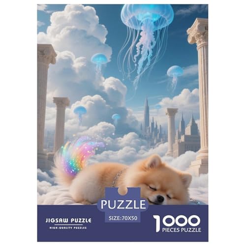 Pommerner Welpe Puzzle 1000 Teile Schwer Puzzle Spielzeug Lernspiel Impossible Herausforderungsspielzeug Für Erwachsene Kinder 70x50cm/1000pcs Pommerner Welpe Puzzle 1000 Teile Schwer Puzzle Spielzeug Lernspiel Impossible Herausforderungsspielzeug Für Erwachsene Kinder 70x50cm/1000pcs von JLZBXCUER