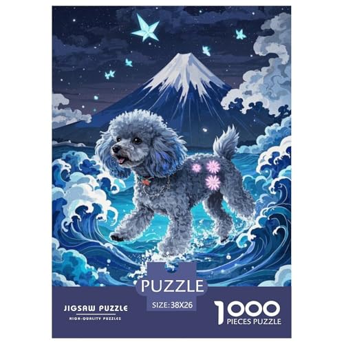 Poodle Puzzle 1000 Teile Schwer Puzzle Spielzeug Lernspiel Impossible Herausforderungsspielzeug Für Erwachsene Und Kinder in Bewährter 38x26cm/1000pcs Poodle Puzzle 1000 Teile Schwer Puzzle Spielzeug Lernspiel Impossible Herausforderungsspielzeug Für Erwachsene Und Kinder in Bewährter 38x26cm/1000pcs von JLZBXCUER