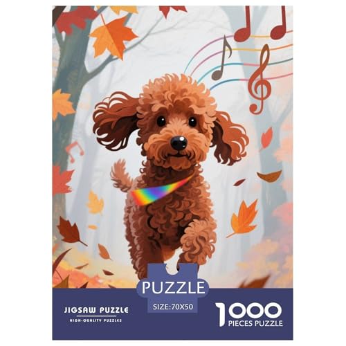 Poodle Puzzle 1000 Teile Schwer Puzzle Spielzeug Pädagogisches Spiel Impossible Herausforderungsspielzeug Für Erwachsene Kinder 70x50cm/1000pcs Poodle Puzzle 1000 Teile Schwer Puzzle Spielzeug Pädagogisches Spiel Impossible Herausforderungsspielzeug Für Erwachsene Kinder 70x50cm/1000pcs von JLZBXCUER
