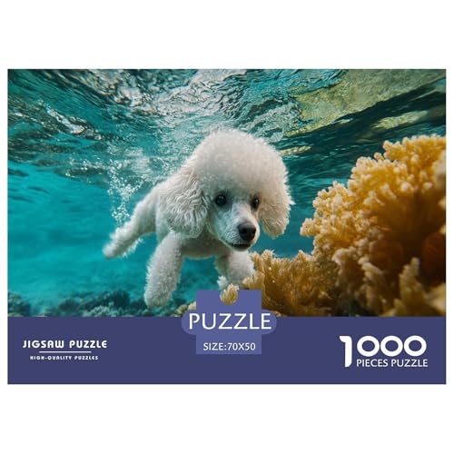 Poodle Puzzle 1000-teilige Schwer Puzzle Spielzeug Lernspiel Impossible Herausforderung Spielzeug Für Erwachsene Kinder 70x50cm/1000pcs Poodle Puzzle 1000-teilige Schwer Puzzle Spielzeug Lernspiel Impossible Herausforderung Spielzeug Für Erwachsene Kinder 70x50cm/1000pcs von JLZBXCUER