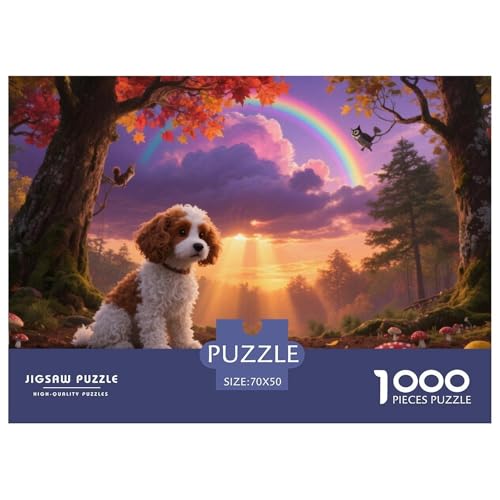 Poodle Puzzles 1000 Teile Schwer Puzzle Spielzeug Lernspiel Impossible Haustier Hund Herausforderung Spielzeug Für Erwachsene Und Kinder Ab 14 Jahren 70x50cm/1000pcs Poodle Puzzles 1000 Teile Schwer Puzzle Spielzeug Lernspiel Impossible Haustier Hund Herausforderung Spielzeug Für Erwachsene Und Kinder Ab 14 Jahren 70x50cm/1000pcs von JLZBXCUER