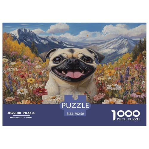 Pug Puzzle 1000 Teile Schwer Puzzle Spielzeug Pädagogisches Spiel Impossible Herausforderungsspielzeug Für Erwachsene Kinder 70x50cm/1000pcs Pug Puzzle 1000 Teile Schwer Puzzle Spielzeug Pädagogisches Spiel Impossible Herausforderungsspielzeug Für Erwachsene Kinder 70x50cm/1000pcs von JLZBXCUER