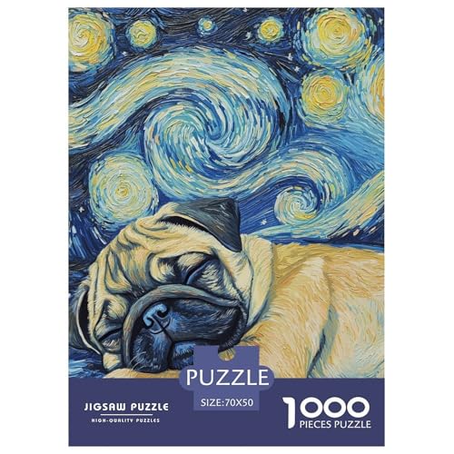 Pug Puzzle 1000-teilige Schwer Puzzle Spielzeug Lernspiel Impossible Herausforderungsspielzeug Für Erwachsene Und Kinder Ab 12 Jahren 70x50cm/1000pcs Pug Puzzle 1000-teilige Schwer Puzzle Spielzeug Lernspiel Impossible Herausforderungsspielzeug Für Erwachsene Und Kinder Ab 12 Jahren 70x50cm/1000pcs von JLZBXCUER