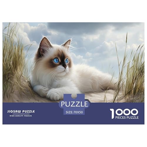 Ragdoll Katze Puzzles 1000 Teile Schwer Puzzle Spielzeug Lernspiel Impossible Herausforderung Spielzeug Für Erwachsene Kinder 70x50cm/1000pcs Ragdoll Katze Puzzles 1000 Teile Schwer Puzzle Spielzeug Lernspiel Impossible Herausforderung Spielzeug Für Erwachsene Kinder 70x50cm/1000pcs von JLZBXCUER