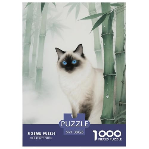 Ragdoll Puzzles 1000-teilige Schwer Puzzle Spielzeug Lernspiel Impossible Herausforderungsspielzeug Für Erwachsene Kinder 38x26cm/1000pcs von JLZBXCUER