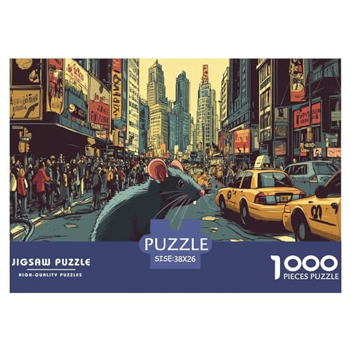 Ratte Puzzle 1000-teilige Schwer Puzzle Spielzeug Lernspiel Impossible Herausforderung Spielzeug Für Erwachsene Und Kinder Ab 12 Jahren 38x26cm/1000pcs Ratte Puzzle 1000-teilige Schwer Puzzle Spielzeug Lernspiel Impossible Herausforderung Spielzeug Für Erwachsene Und Kinder Ab 12 Jahren 38x26cm/1000pcs von JLZBXCUER