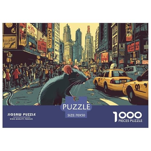 Ratte Puzzles 1000 Teile Schwer Puzzle Spielzeug Pädagogisches Spiel Impossible Herausforderungsspielzeug Für Erwachsene Und Kinder in Bewährter 70x50cm/1000pcs Ratte Puzzles 1000 Teile Schwer Puzzle Spielzeug Pädagogisches Spiel Impossible Herausforderungsspielzeug Für Erwachsene Und Kinder in Bewährter 70x50cm/1000pcs von JLZBXCUER