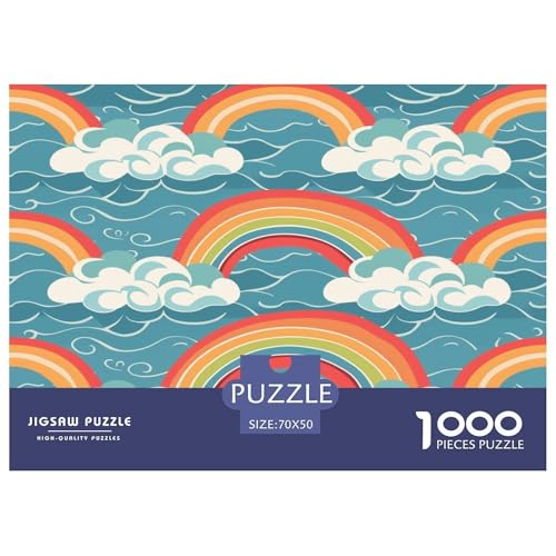 Regenbogen Puzzles 1000 Teile Schwer Puzzle Spielzeug Lernspiel Impossible Herausforderungsspielzeug Für Erwachsene Und Kinder Ab 12 Jahren 70x50cm/1000pcs Regenbogen Puzzles 1000 Teile Schwer Puzzle Spielzeug Lernspiel Impossible Herausforderungsspielzeug Für Erwachsene Und Kinder Ab 12 Jahren 70x50cm/1000pcs von JLZBXCUER