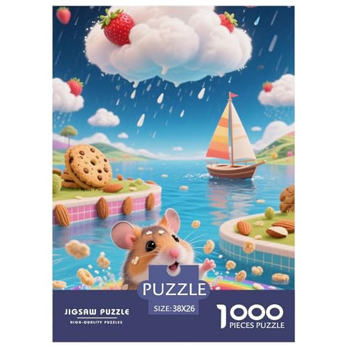 Roborovski Hamster Puzzle 1000-teilige Schwer Puzzle Spielzeug Lernspiel Impossible Herausforderungsspielzeug Für Erwachsene Kinder 38x26cm/1000pcs Roborovski Hamster Puzzle 1000-teilige Schwer Puzzle Spielzeug Lernspiel Impossible Herausforderungsspielzeug Für Erwachsene Kinder 38x26cm/1000pcs von JLZBXCUER