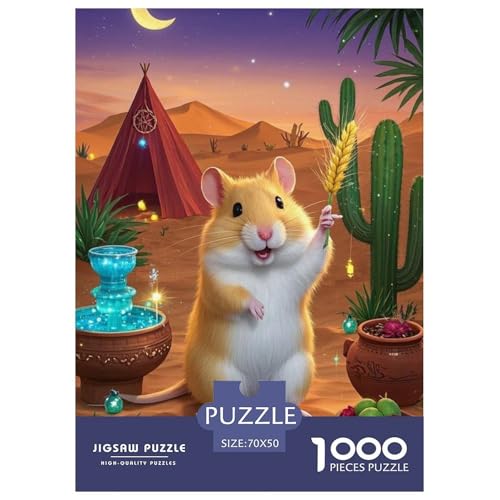 Roborovski Hamster Puzzle 1000-teilige Schwer Puzzle Spielzeug Pädagogisches Spiel Impossible Herausforderungsspielzeug Für Erwachsene Und Kinder in Bewährter 70x50cm/1000pcs Roborovski Hamster Puzzle 1000-teilige Schwer Puzzle Spielzeug Pädagogisches Spiel Impossible Herausforderungsspielzeug Für Erwachsene Und Kinder in Bewährter 70x50cm/1000pcs von JLZBXCUER