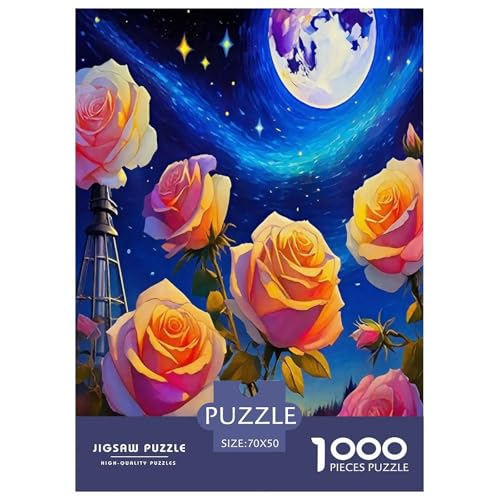 Rose Puzzle 1000-teilige Schwer Puzzle Spielzeug Lernspiel Impossible Herausforderungsspielzeug Für Erwachsene Und Kinder Ab 14 Jahren 70x50cm/1000pcs Rose Puzzle 1000-teilige Schwer Puzzle Spielzeug Lernspiel Impossible Herausforderungsspielzeug Für Erwachsene Und Kinder Ab 14 Jahren 70x50cm/1000pcs von JLZBXCUER
