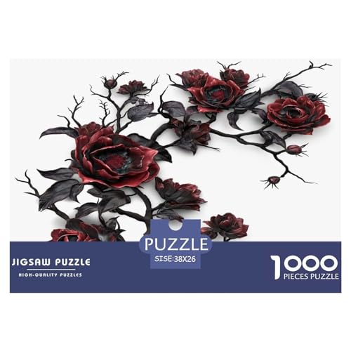 Rose Puzzles 1000 Teile Schwer Puzzle Spielzeug Lernspiel Impossible Herausforderungsspielzeug Für Erwachsene Und Kinder Ab 14 Jahren 38x26cm/1000pcs Rose Puzzles 1000 Teile Schwer Puzzle Spielzeug Lernspiel Impossible Herausforderungsspielzeug Für Erwachsene Und Kinder Ab 14 Jahren 38x26cm/1000pcs von JLZBXCUER