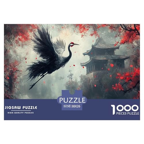 Rot gekrönter Kran Puzzle 1000-teilige Schwer Puzzle Spielzeug Lernspiel Impossible Herausforderung Spielzeug Für Erwachsene Kinder 38x26cm/1000pcs Rot gekrönter Kran Puzzle 1000-teilige Schwer Puzzle Spielzeug Lernspiel Impossible Herausforderung Spielzeug Für Erwachsene Kinder 38x26cm/1000pcs von JLZBXCUER