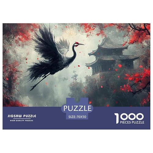 Rot gekrönter Kran Puzzle 1000-teilige Schwer Puzzle Spielzeug Pädagogisches Spiel Impossible Herausforderungsspielzeug Für Erwachsene Kinder 70x50cm/1000pcs Rot gekrönter Kran Puzzle 1000-teilige Schwer Puzzle Spielzeug Pädagogisches Spiel Impossible Herausforderungsspielzeug Für Erwachsene Kinder 70x50cm/1000pcs von JLZBXCUER