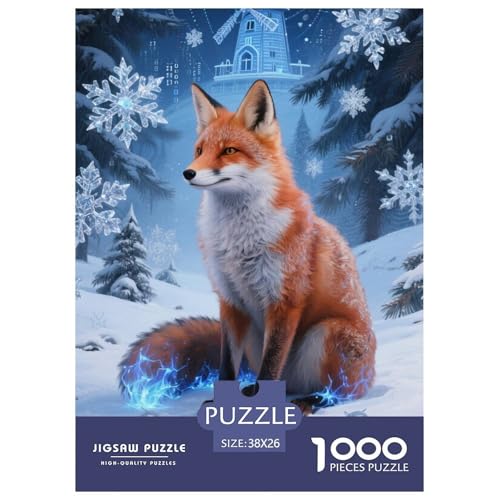 Roter Fuchs Puzzle 1000 Teile Schwer Puzzle Spielzeug Pädagogisches Spiel Impossible Herausforderung Spielzeug Für Erwachsene Und Kinder in Bewährter 38x26cm/1000pcs Roter Fuchs Puzzle 1000 Teile Schwer Puzzle Spielzeug Pädagogisches Spiel Impossible Herausforderung Spielzeug Für Erwachsene Und Kinder in Bewährter 38x26cm/1000pcs von JLZBXCUER