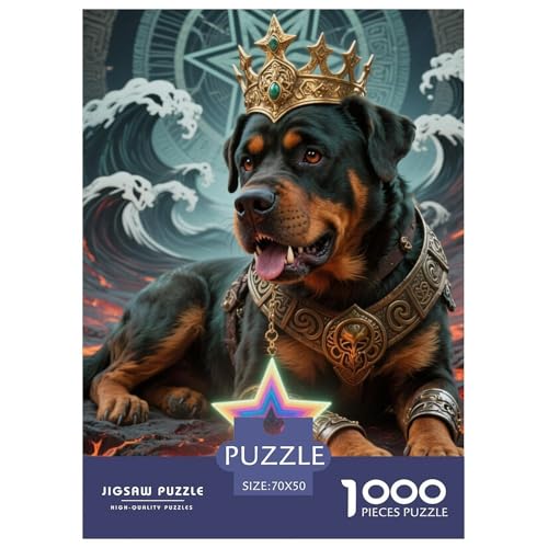 Rottweiler Puzzle 1000 Teile Schwer Puzzle Spielzeug Lernspiel Impossible Herausforderungsspielzeug Für Erwachsene Und Kinder in Bewährter 70x50cm/1000pcs Rottweiler Puzzle 1000 Teile Schwer Puzzle Spielzeug Lernspiel Impossible Herausforderungsspielzeug Für Erwachsene Und Kinder in Bewährter 70x50cm/1000pcs von JLZBXCUER