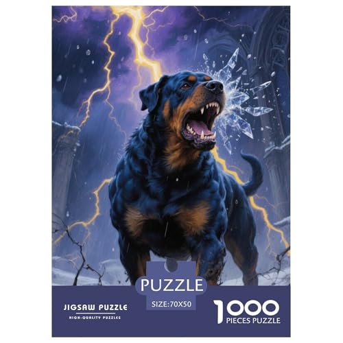 Rottweiler Puzzles 1000 Teile Schwer Puzzle Spielzeug Lernspiel Impossible Herausforderungsspielzeug Für Erwachsene Und Kinder Ab 14 Jahren 70x50cm/1000pcs Rottweiler Puzzles 1000 Teile Schwer Puzzle Spielzeug Lernspiel Impossible Herausforderungsspielzeug Für Erwachsene Und Kinder Ab 14 Jahren 70x50cm/1000pcs von JLZBXCUER
