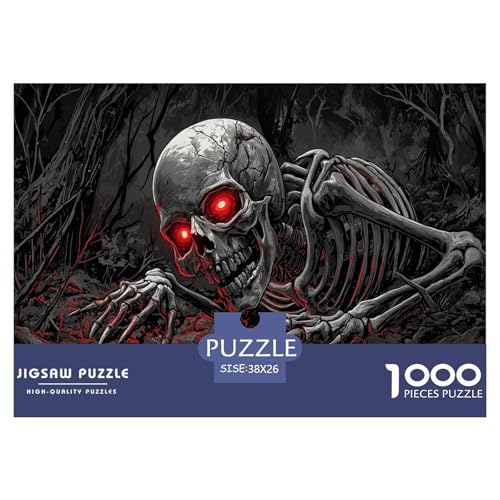 Schädel Puzzle 1000 Teile Schwer Puzzle Spielzeug Pädagogisches Spiel Impossible Herausforderung Spielzeug Für Erwachsene Und Kinder in Bewährter 38x26cm/1000pcs Schädel Puzzle 1000 Teile Schwer Puzzle Spielzeug Pädagogisches Spiel Impossible Herausforderung Spielzeug Für Erwachsene Und Kinder in Bewährter 38x26cm/1000pcs von JLZBXCUER