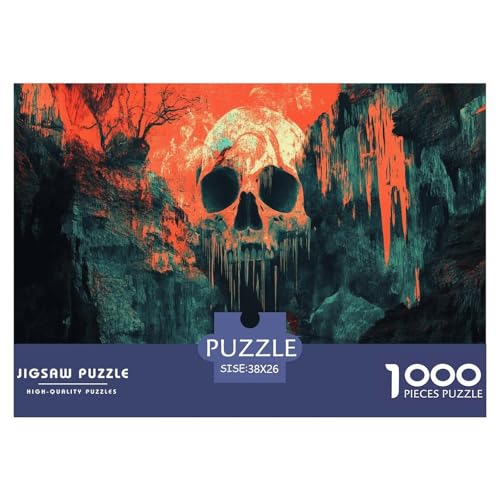 Schädel Puzzles 1000 Teile Schwer Puzzle Spielzeug Lernspiel Impossible Herausforderungsspielzeug Für Erwachsene Und Kinder Ab 14 Jahren 38x26cm/1000pcs Schädel Puzzles 1000 Teile Schwer Puzzle Spielzeug Lernspiel Impossible Herausforderungsspielzeug Für Erwachsene Und Kinder Ab 14 Jahren 38x26cm/1000pcs von JLZBXCUER