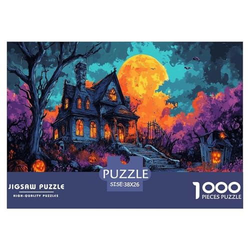 Schloss Puzzles 1000-teilige Schwer Puzzle Spielzeug Lernspiel Impossible Herausforderungsspielzeug Für Erwachsene Kinder 38x26cm/1000pcs von JLZBXCUER