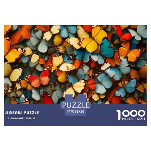 Schmetterling Puzzles 1000 Teile Schwer Puzzle Spielzeug Lernspiel Impossible Herausforderungsspielzeug Für Erwachsene Und Kinder Ab 14 Jahren 38x26cm/1000pcs Schmetterling Puzzles 1000 Teile Schwer Puzzle Spielzeug Lernspiel Impossible Herausforderungsspielzeug Für Erwachsene Und Kinder Ab 14 Jahren 38x26cm/1000pcs von JLZBXCUER