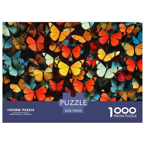 Schmetterling Puzzles 1000-teilige Schwer Puzzle Spielzeug Lernspiel Impossible Herausforderungsspielzeug Für Erwachsene Und Kinder in Bewährter 70x50cm/1000pcs Schmetterling Puzzles 1000-teilige Schwer Puzzle Spielzeug Lernspiel Impossible Herausforderungsspielzeug Für Erwachsene Und Kinder in Bewährter 70x50cm/1000pcs von JLZBXCUER