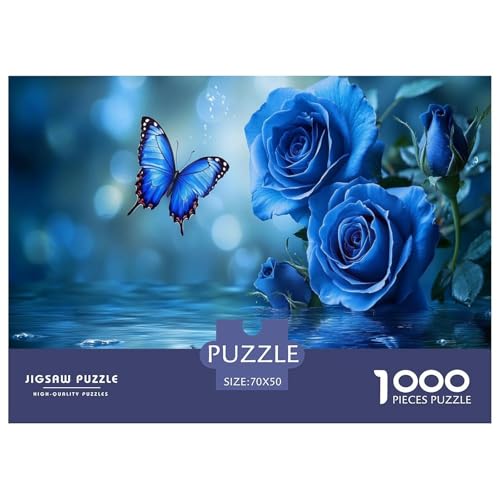 Schmetterling und Rose Puzzles 1000 Teile Schwer Puzzle Spielzeug Lernspiel Impossible Herausforderungsspielzeug Für Erwachsene Kinder 70x50cm/1000pcs Schmetterling und Rose Puzzles 1000 Teile Schwer Puzzle Spielzeug Lernspiel Impossible Herausforderungsspielzeug Für Erwachsene Kinder 70x50cm/1000pcs von JLZBXCUER