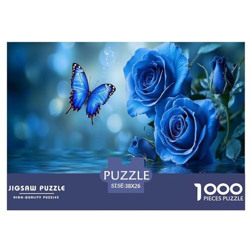 Schmetterling und Rose Puzzles 1000 Teile Schwer Puzzle Spielzeug Pädagogisches Spiel Impossible Herausforderung Spielzeug Für Erwachsene Und Kinder Ab 12 Jahren 38x26cm/1000pcs Schmetterling und Rose Puzzles 1000 Teile Schwer Puzzle Spielzeug Pädagogisches Spiel Impossible Herausforderung Spielzeug Für Erwachsene Und Kinder Ab 12 Jahren 38x26cm/1000pcs von JLZBXCUER