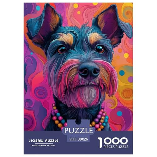 Schnauzer Puzzle 1000 Teile Schwer Puzzle Spielzeug Lernspiel Impossible Herausforderung Spielzeug Für Erwachsene Kinder 38x26cm/1000pcs Schnauzer Puzzle 1000 Teile Schwer Puzzle Spielzeug Lernspiel Impossible Herausforderung Spielzeug Für Erwachsene Kinder 38x26cm/1000pcs von JLZBXCUER
