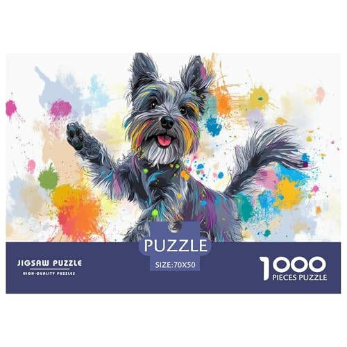 Schnauzer Puzzle 1000-teilige Schwer Puzzle Spielzeug Pädagogisches Spiel Impossible Herausforderung Spielzeug Für Erwachsene Und Kinder Ab 14 Jahren 70x50cm/1000pcs Schnauzer Puzzle 1000-teilige Schwer Puzzle Spielzeug Pädagogisches Spiel Impossible Herausforderung Spielzeug Für Erwachsene Und Kinder Ab 14 Jahren 70x50cm/1000pcs von JLZBXCUER