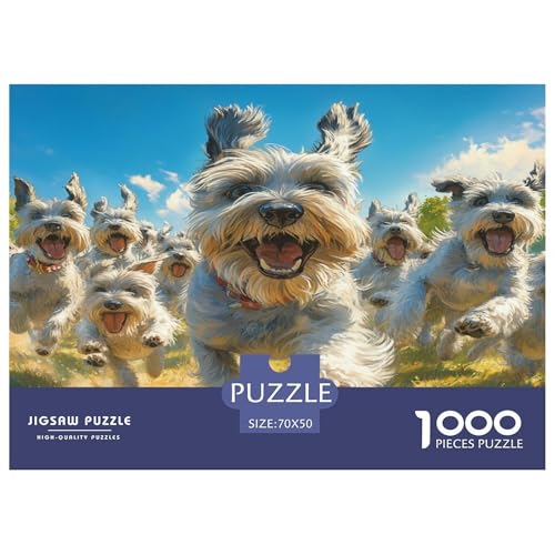 Schnauzer Puzzle 1000-teilige Schwer Puzzle Spielzeug Pädagogisches Spiel Impossible Herausforderungsspielzeug Für Erwachsene Kinder 70x50cm/1000pcs Schnauzer Puzzle 1000-teilige Schwer Puzzle Spielzeug Pädagogisches Spiel Impossible Herausforderungsspielzeug Für Erwachsene Kinder 70x50cm/1000pcs von JLZBXCUER