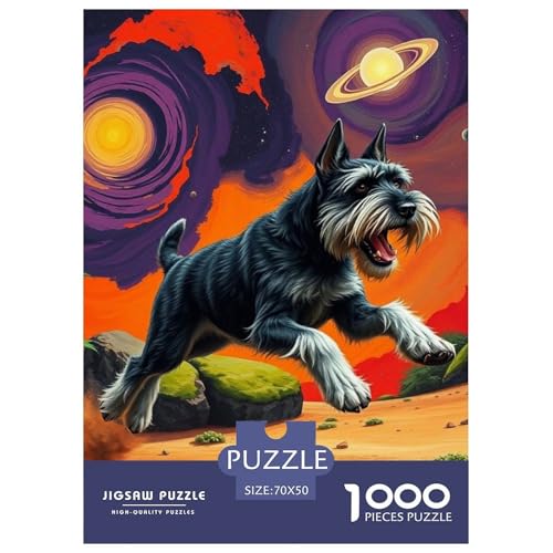 Schnauzer Puzzle 1000-teilige Schwer Puzzle Spielzeug Pädagogisches Spiel Impossible Hund Herausforderungsspielzeug Für Erwachsene Und Kinder in Bewährter 70x50cm/1000pcs Schnauzer Puzzle 1000-teilige Schwer Puzzle Spielzeug Pädagogisches Spiel Impossible Hund Herausforderungsspielzeug Für Erwachsene Und Kinder in Bewährter 70x50cm/1000pcs von JLZBXCUER
