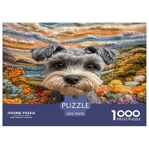 Schnauzer Puzzles 1000 Teile Schwer Puzzle Spielzeug Lernspiel Impossible Herausforderung Spielzeug Für Erwachsene Kinder 70x50cm/1000pcs Schnauzer Puzzles 1000 Teile Schwer Puzzle Spielzeug Lernspiel Impossible Herausforderung Spielzeug Für Erwachsene Kinder 70x50cm/1000pcs von JLZBXCUER