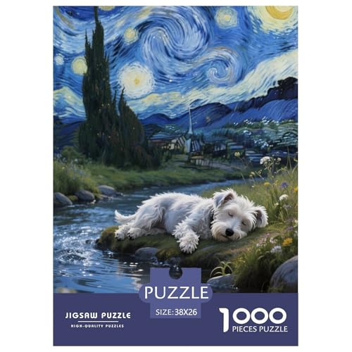 Schnauzer Puzzles 1000 Teile Schwer Puzzle Spielzeug Lernspiel Impossible Herausforderungsspielzeug Für Erwachsene Und Kinder Ab 12 Jahren 38x26cm/1000pcs Schnauzer Puzzles 1000 Teile Schwer Puzzle Spielzeug Lernspiel Impossible Herausforderungsspielzeug Für Erwachsene Und Kinder Ab 12 Jahren 38x26cm/1000pcs von JLZBXCUER