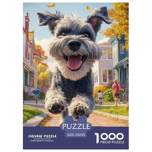 Schnauzer Puzzles 1000 Teile Schwer Puzzle Spielzeug Lernspiel Impossible Herausforderungsspielzeug Für Erwachsene Und Kinder Ab 12 Jahren 70x50cm/1000pcs Schnauzer Puzzles 1000 Teile Schwer Puzzle Spielzeug Lernspiel Impossible Herausforderungsspielzeug Für Erwachsene Und Kinder Ab 12 Jahren 70x50cm/1000pcs von JLZBXCUER