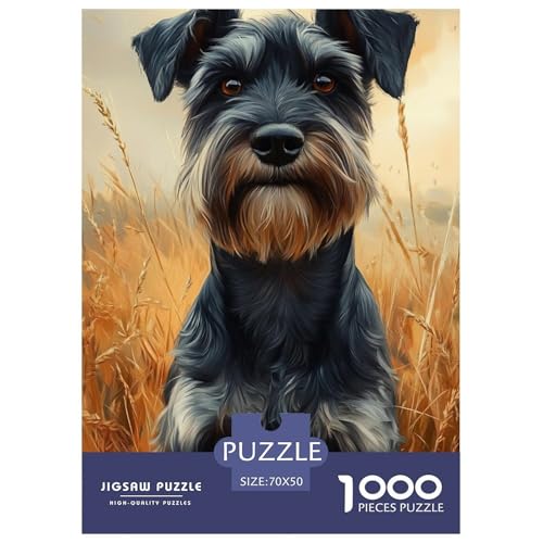 Schnauzer Puzzles 1000 Teile Schwer Puzzle Spielzeug Lernspiel Impossible Herausforderungsspielzeug Für Erwachsene Und Kinder Ab 12 Jahren 70x50cm/1000pcs Schnauzer Puzzles 1000 Teile Schwer Puzzle Spielzeug Lernspiel Impossible Herausforderungsspielzeug Für Erwachsene Und Kinder Ab 12 Jahren 70x50cm/1000pcs von JLZBXCUER