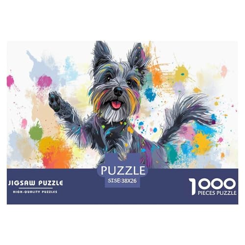 Schnauzer Puzzles 1000 Teile Schwer Puzzle Spielzeug Lernspiel Impossible Herausforderungsspielzeug Für Erwachsene Und Kinder Ab 14 Jahren 38x26cm/1000pcs Schnauzer Puzzles 1000 Teile Schwer Puzzle Spielzeug Lernspiel Impossible Herausforderungsspielzeug Für Erwachsene Und Kinder Ab 14 Jahren 38x26cm/1000pcs von JLZBXCUER