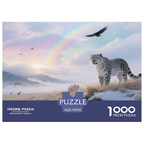 Schneeleopard Puzzle 1000-teilige Schwer Puzzle Spielzeug Lernspiel Impossible Wildtiere Herausforderung Spielzeug Für Erwachsene Und Kinder in Bewährter 70x50cm/1000pcs Schneeleopard Puzzle 1000-teilige Schwer Puzzle Spielzeug Lernspiel Impossible Wildtiere Herausforderung Spielzeug Für Erwachsene Und Kinder in Bewährter 70x50cm/1000pcs von JLZBXCUER