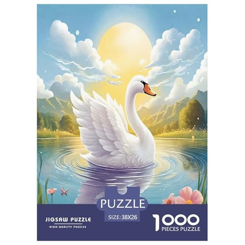 Schwan Puzzle 1000 Teile Schwer Puzzle Spielzeug Lernspiel Impossible Herausforderung Spielzeug Für Erwachsene Kinder 38x26cm/1000pcs Schwan Puzzle 1000 Teile Schwer Puzzle Spielzeug Lernspiel Impossible Herausforderung Spielzeug Für Erwachsene Kinder 38x26cm/1000pcs von JLZBXCUER