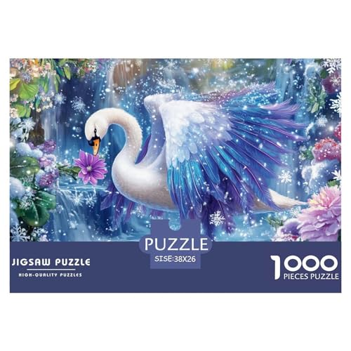 Schwan Puzzle 1000 Teile Schwer Puzzle Spielzeug Lernspiel Impossible Herausforderungsspielzeug Für Erwachsene Und Kinder in Bewährter 38x26cm/1000pcs Schwan Puzzle 1000 Teile Schwer Puzzle Spielzeug Lernspiel Impossible Herausforderungsspielzeug Für Erwachsene Und Kinder in Bewährter 38x26cm/1000pcs von JLZBXCUER