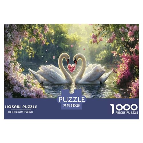 Schwan Puzzle 1000-teilige Schwer Puzzle Spielzeug Lernspiel Impossible Herausforderung Spielzeug Für Erwachsene Und Kinder Ab 14 Jahren 38x26cm/1000pcs Schwan Puzzle 1000-teilige Schwer Puzzle Spielzeug Lernspiel Impossible Herausforderung Spielzeug Für Erwachsene Und Kinder Ab 14 Jahren 38x26cm/1000pcs von JLZBXCUER