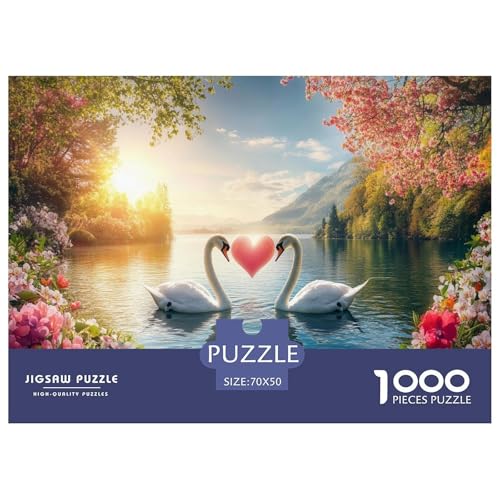 Schwan Puzzle 1000-teilige Schwer Puzzle Spielzeug Lernspiel Impossible Herausforderungsspielzeug Für Erwachsene Und Kinder in Bewährter 70x50cm/1000pcs Schwan Puzzle 1000-teilige Schwer Puzzle Spielzeug Lernspiel Impossible Herausforderungsspielzeug Für Erwachsene Und Kinder in Bewährter 70x50cm/1000pcs von JLZBXCUER