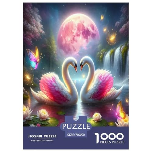 Schwan Puzzles 1000 Teile Schwer Puzzle Spielzeug Lernspiel Impossible Herausforderungsspielzeug Für Erwachsene Kinder 70x50cm/1000pcs Schwan Puzzles 1000 Teile Schwer Puzzle Spielzeug Lernspiel Impossible Herausforderungsspielzeug Für Erwachsene Kinder 70x50cm/1000pcs von JLZBXCUER