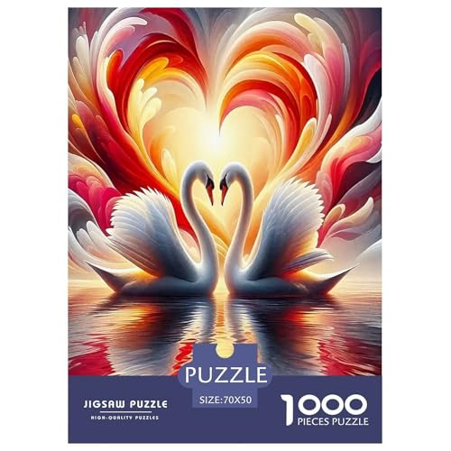 Schwan Puzzles 1000 Teile Schwer Puzzle Spielzeug Lernspiel Impossible Herausforderungsspielzeug Für Erwachsene Kinder 70x50cm/1000pcs Schwan Puzzles 1000 Teile Schwer Puzzle Spielzeug Lernspiel Impossible Herausforderungsspielzeug Für Erwachsene Kinder 70x50cm/1000pcs von JLZBXCUER