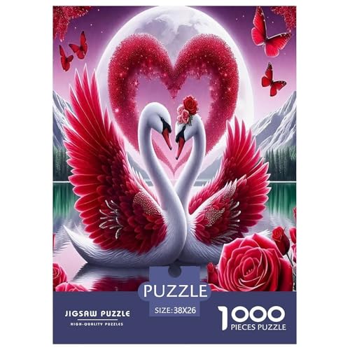 Schwan Puzzles 1000 Teile Schwer Puzzle Spielzeug Lernspiel Impossible Herausforderungsspielzeug Für Erwachsene Und Kinder Ab 12 Jahren 38x26cm/1000pcs Schwan Puzzles 1000 Teile Schwer Puzzle Spielzeug Lernspiel Impossible Herausforderungsspielzeug Für Erwachsene Und Kinder Ab 12 Jahren 38x26cm/1000pcs von JLZBXCUER