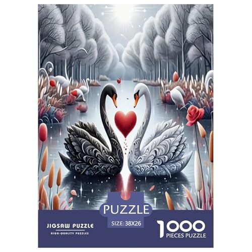 Schwan Puzzles 1000 Teile Schwer Puzzle Spielzeug Lernspiel Impossible Herausforderungsspielzeug Für Erwachsene Und Kinder in Bewährter 38x26cm/1000pcs Schwan Puzzles 1000 Teile Schwer Puzzle Spielzeug Lernspiel Impossible Herausforderungsspielzeug Für Erwachsene Und Kinder in Bewährter 38x26cm/1000pcs von JLZBXCUER